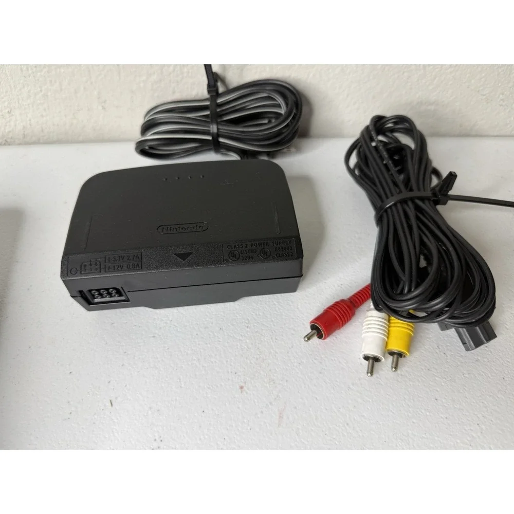 Nintendo 64 Home Console - Black With OEM Controller And Memory Card Tested